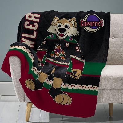 Sleep Squad Arizona Coyotes Howler Mascot 60 x 80 Raschel Plush Blanket
