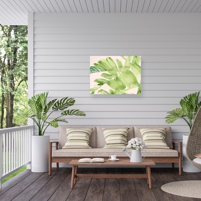 Jennifer Paxton Parker Tropical Green Palm Leaf Canvas Print