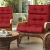 PAGED 2-piece Set Outdoor Chair Cushions,44 x 22 inch,Tufted Patio Furniture Cushions with Waterproof and Fade-Resistant - 2 of 4