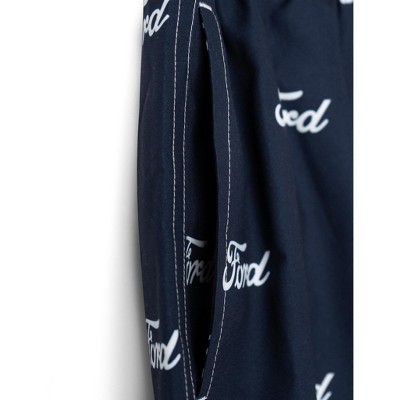 Мужские брюки Ford Mens Swim Trunks Bathing Suit UPF 50+ Logo Navy Blue Medium — фото 5
