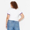 Adult Poppi I'm Loved Ribbed Short Sleeve Graphic T-Shirt - White - 2 of 4