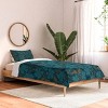 Deny Designs Twin/ Twin Extra Long Mirimo Flora Blue Comforter and Pillow Sham Blue - 2 of 4