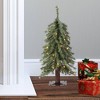 Haute Décor 24" Pre-lit Mountain Fir Mini Artificial Christmas Tree with White LED Lights - 4 of 4