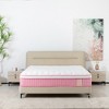 Whisen 12" Queen Hybrid Mattress with Memory Foam, Breathable Cool Cover Individual Pocket Spring - Pink - 2 of 4