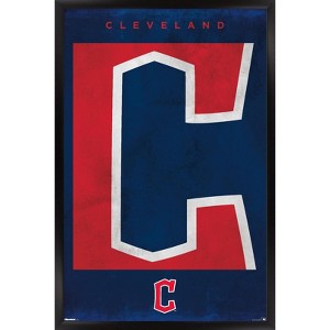 Trends International MLB Cleveland Guardians - Logo 25 Framed Wall Poster Prints - 1 of 4