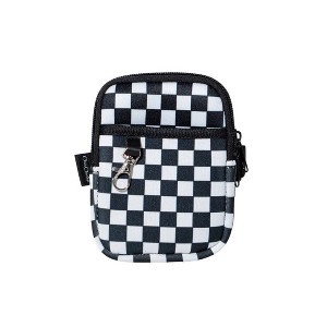CharCharms Check Pouch White/Black - 1 of 4