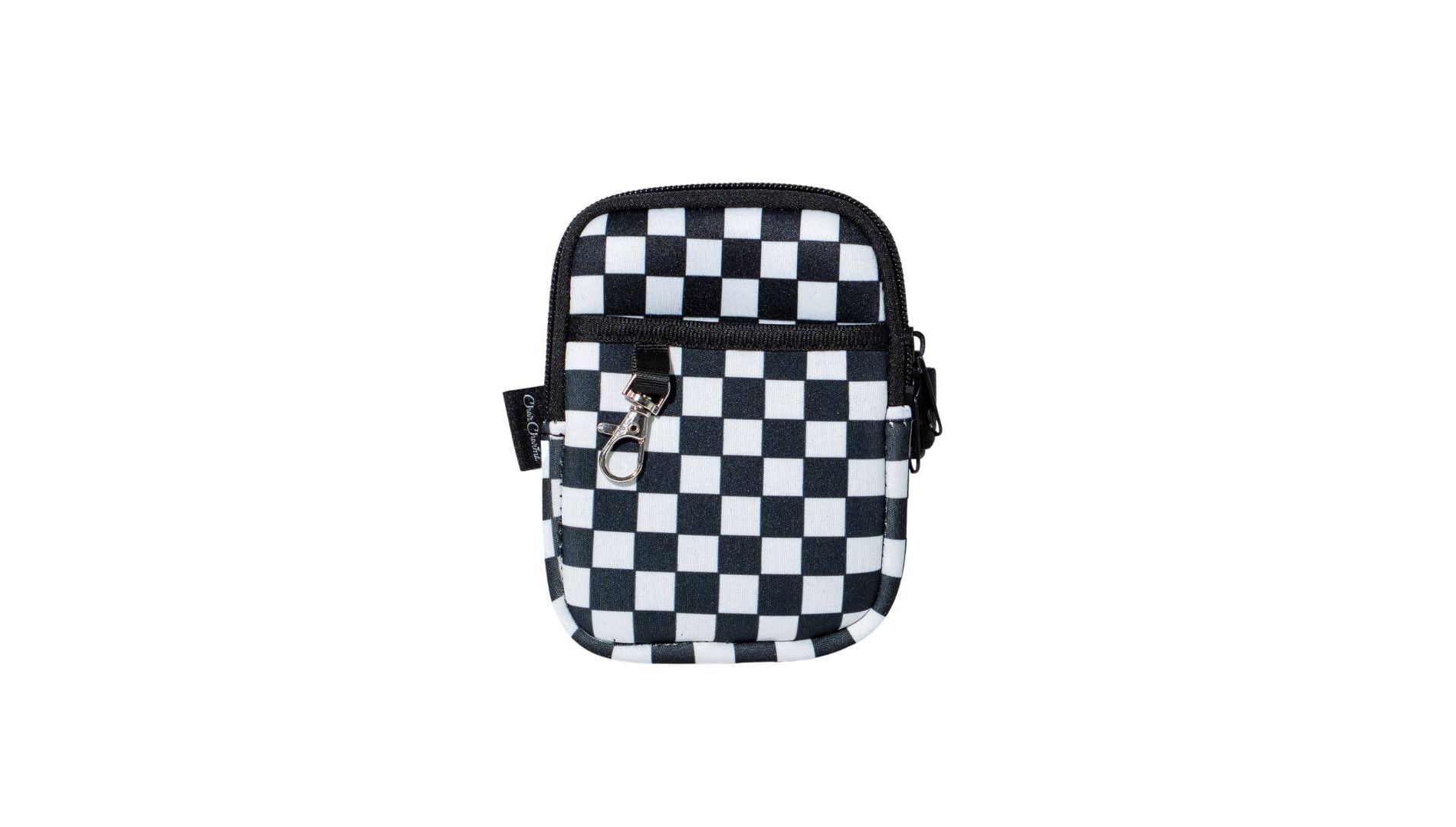 CharCharms Check Pouch White/Black