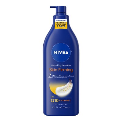 NIVEA Nourishing Skin Firming Body Lotion with Q10 and Vitamin C - Scented - 16.9 fl oz