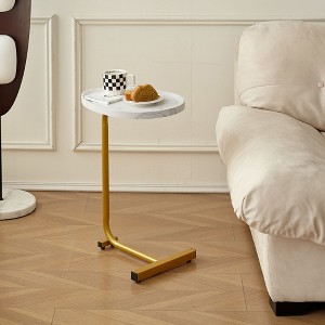 NicBex C Shaped Side Table Simple Modern Coffee Table Small Sofa Side Table for Bederoom and Living Room - 1 of 4