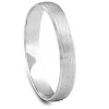 Pompeii3 4mm Beveled & Brushed Wedding Band 14K White Gold - 2 of 4