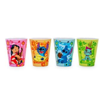 Silver Buffalo Disney Mickey Mouse and Friends Faces 1.5-Ounce Freeze Gel  Mini Cups | Set of 4