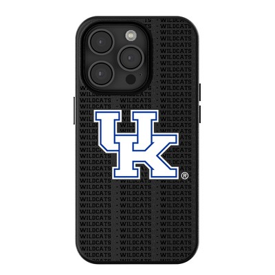 Keyscaper University of Kentucky Wildcats Text Backdrop MagSafe Compatible Cell Phone Case for iPhone 15