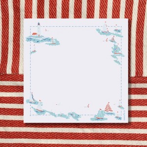Sea Days 6" x 6" Square Notepad by Ramus & Co (100 Heavyweight Tear-Off Sheets) - 1 of 3
