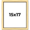 PosterPalooza | Simple Gold Picture Frame - UV Acrylic, Foam Board Backing, Hanging Hardware - 2 of 4