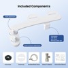 Bidet Attachment for Toilet, Self-Cleaning Dual Nozzle with Adjustable Water Pressure, Rear Wash Toilet Seat Attachment, - 3 of 4
