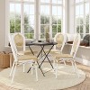 Flash Furniture 4 Pack Cannes Indoor/Outdoor Commercial Thonet Bistro Stacking Chair, PE Cane Rattan and Aluminum Frame - 2 of 4