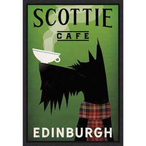Amanti Art Scottie Cafe by Ryan Fowler Canvas Wall Art Print Framed 16-in. x 23-in. - 1 of 4