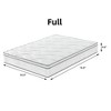 Wooakway Full Size 74.8" L 53.9" W 10" H Hybrid Mattress in a Box with Gel Memory Foam Individually Wrapped Pocket Coils Innerspring - 4 of 4
