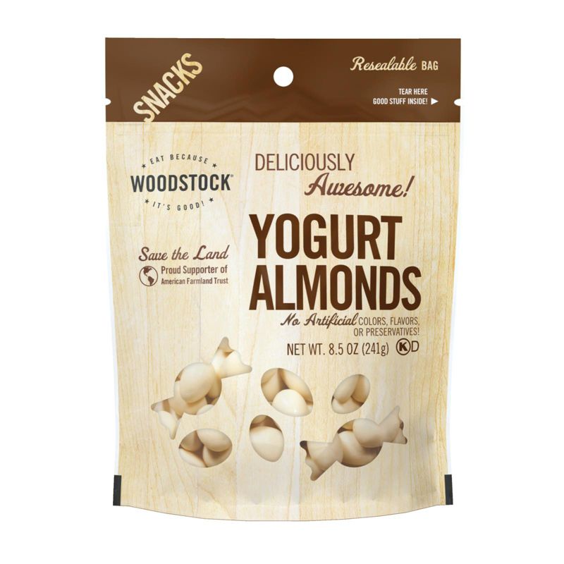 Woodstock Yogurt Almonds - Case of 8/8.5 oz, 2 of 8