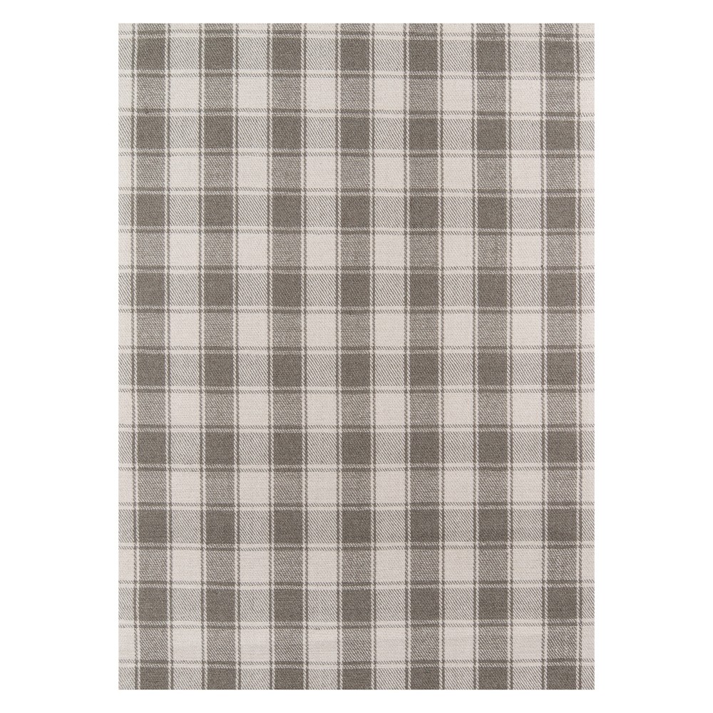 Photos - Area Rug Momeni 5'x8' Plaid Woven  Gray - Erin Gates By 