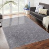 Shag Area Rug Floral Shaggy Rug Soft Thick Solid Carpet Boho Plush Fluffy High-Low Pile Rug - 3 of 4