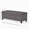 CAVINAS 50" Storage Ottoman Bench for Bedroom,Tufted Storage Bench with Lift Top,Ottoman for Living Room,Entryway - 4 of 4