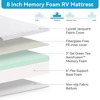 Vipbear 8/10 Inch RV Mattress,Gel Green Tea Memory Foam Mattress for RVs,Campers & Trailers,Bed in a Box,Pressure Relief,Medium Firm,Back Supportive - 3 of 4
