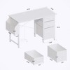 CENGHU Multifunctional Computer Desk with Hidden Power Outlet & Side Pocket, 47.3" Office Desk with Drawers, Home Desk, Game Table - 3 of 4