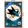 Trends International NHL San Jose Sharks - Maximalist Logo 23 Framed Wall Poster Prints - 3 of 4