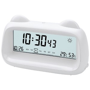 REGALWOVEN Digital Backlight Cartoon Design Loud Wake-Up Sound Alarm Clock 6.1"L x 1.8"W x 3.7"H 1 Pc - 1 of 4