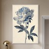 Art Remedy Delicate Blue Flower Minimalistic Botanical and Floral Art Prints Framed - 2 of 4