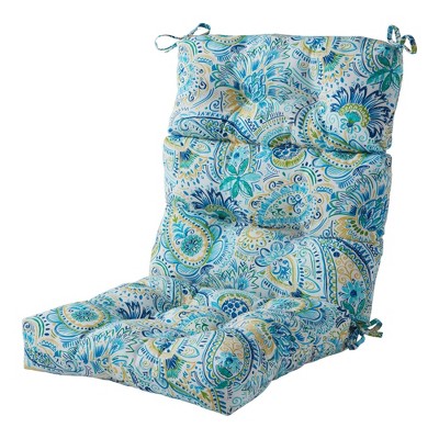 Kensington Garden 24x22 Paisley Outdoor High Back Chair Cushion   GUEST 8dcc0211 834b 475a A51c 0e104261638e