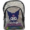 Hello Kitty 16" Kuromi Transparent Backpack with Front pocket, Black & Clear - 2 of 4