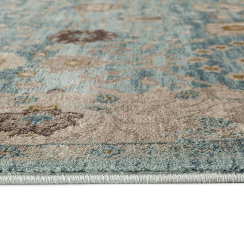 Luxe Weavers Floral Distressed Area Rug, Boho Chic Carpet, 5 of 8