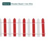 Unique Bargains Dollhouse Home DIY Decorative Miniature Ornament Wood Picket Fence - 3 of 4