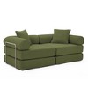 Sapphtopaz 73" Couches for Living Room 2-in-1 Convertible Sofa Bed with Removable Armrests Mattress Sofa with 2 Pillows Sleeper Sofa for Bedroom - 2 of 4