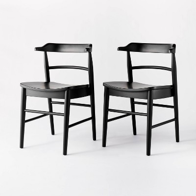 Black curved back dining chair new arrivals