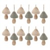 Felt Fabric Mushroom Ornament (Set of 12) - 2 of 4