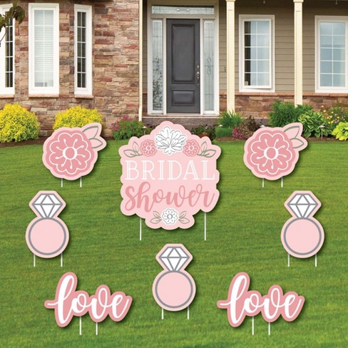 Big Dot Of Happiness Floral Bridal Shower - Yard Sign And Outdoor Lawn ...