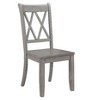Kumasinova Set of 2 Dining Chair – Pine Veneer, Armless Chair with Transitional Double-X Back, Dining Room Side Chair, Wooden Kitchen Chair - 2 of 4