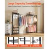 VEVOR Clothing Garment Rack, Heavy Duty Clothes Rack, Freestanding Clothes Racks with Steel Frame, 800 lbs Load Capacity with Storage Shelves,Black - 3 of 4