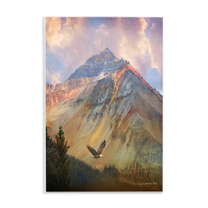 Stupell Industries Soaring Eagle Mountain Valley, 10" x 15" - 1 of 4
