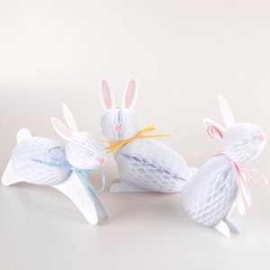 Meri Meri Bunny Honeycomb Decorations (Pack of 6) - 1 of 4