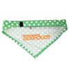 Touchdog Polka-dot Patterned Velcro Fashion Dog Bandana, LG, Green - 2 of 4