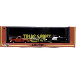 M2 Machines 1978 Dodge True Spirit & 1957 Dodge Coronet Police Car D500 Auto Hauler  R89 - 1 of 4