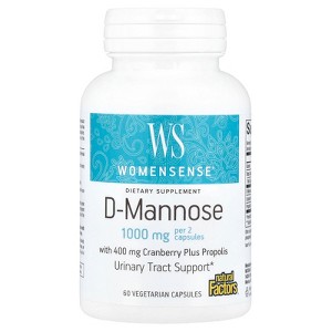 Natural Factors WomenSense®, D-Mannose, 60 Vegetarian Capsules - 1 of 3