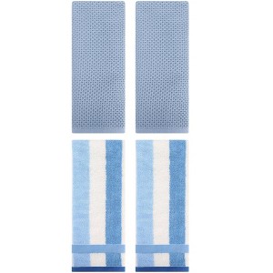 REGALWOVEN 4 Pcs Bathroom Hotel and Spa Waffle Cotton Hand Towels - 1 of 4