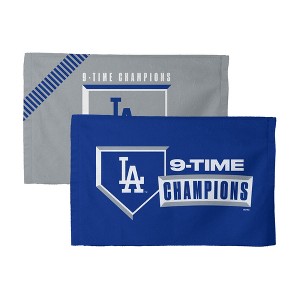 MLB Los Angeles Dodgers 2025 World Series Multi Champ Voltage Fan Towel 16 x 25 inches - 1 of 4