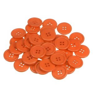 Unique Bargains Resin DIY Craft Flat 4-Hole Sewing Buttons 100 Pcs - 1 of 4