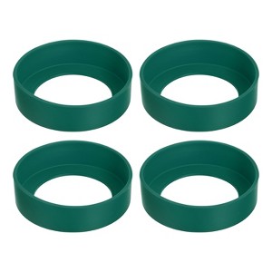 Unique Bargains Silicone Protective Water Bottle Bottom Boot for 70mm 4 Pcs - 1 of 4